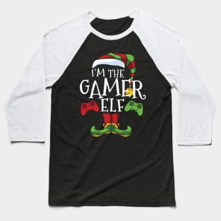 Gamer Elf Family Matching Christmas Holiday Group Gift Pajama Baseball T-Shirt